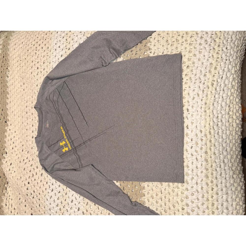 Under Armour HeatGear Long Sleeve Shirt Medium Gray